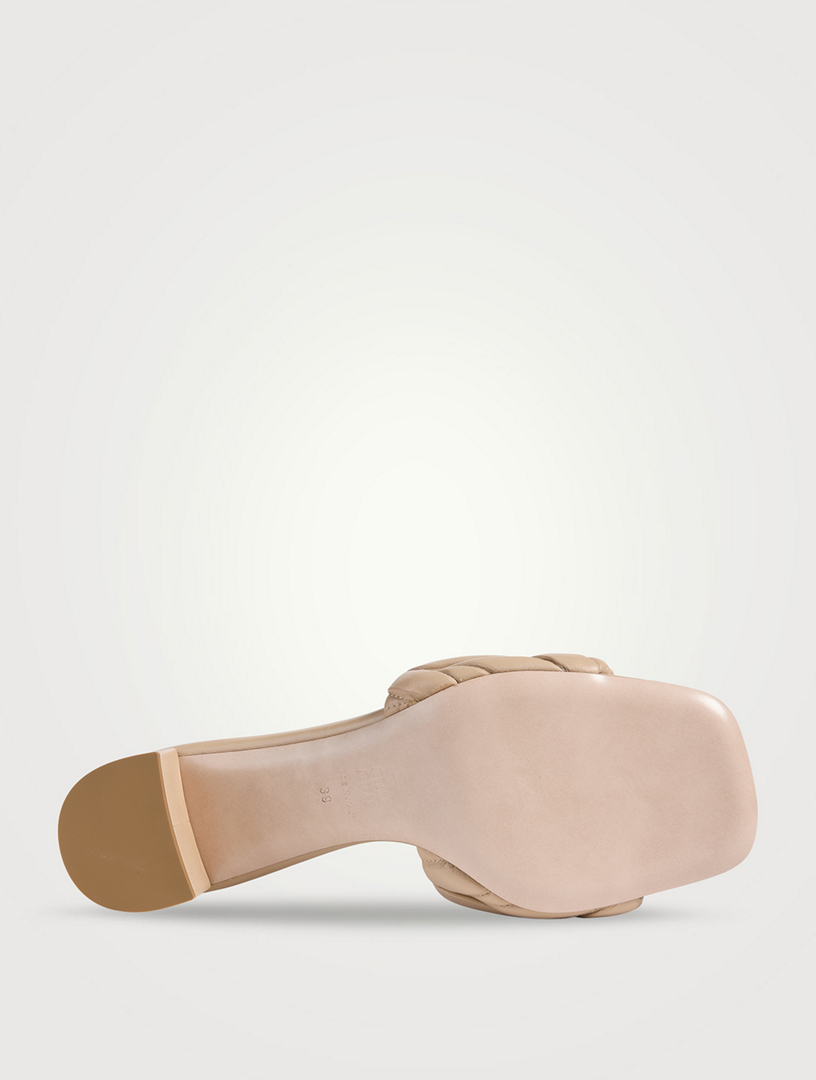 靴 Miu Miu Leather Mules Miu Miu // Leather Embellished Penny Mule – VSP Consignment