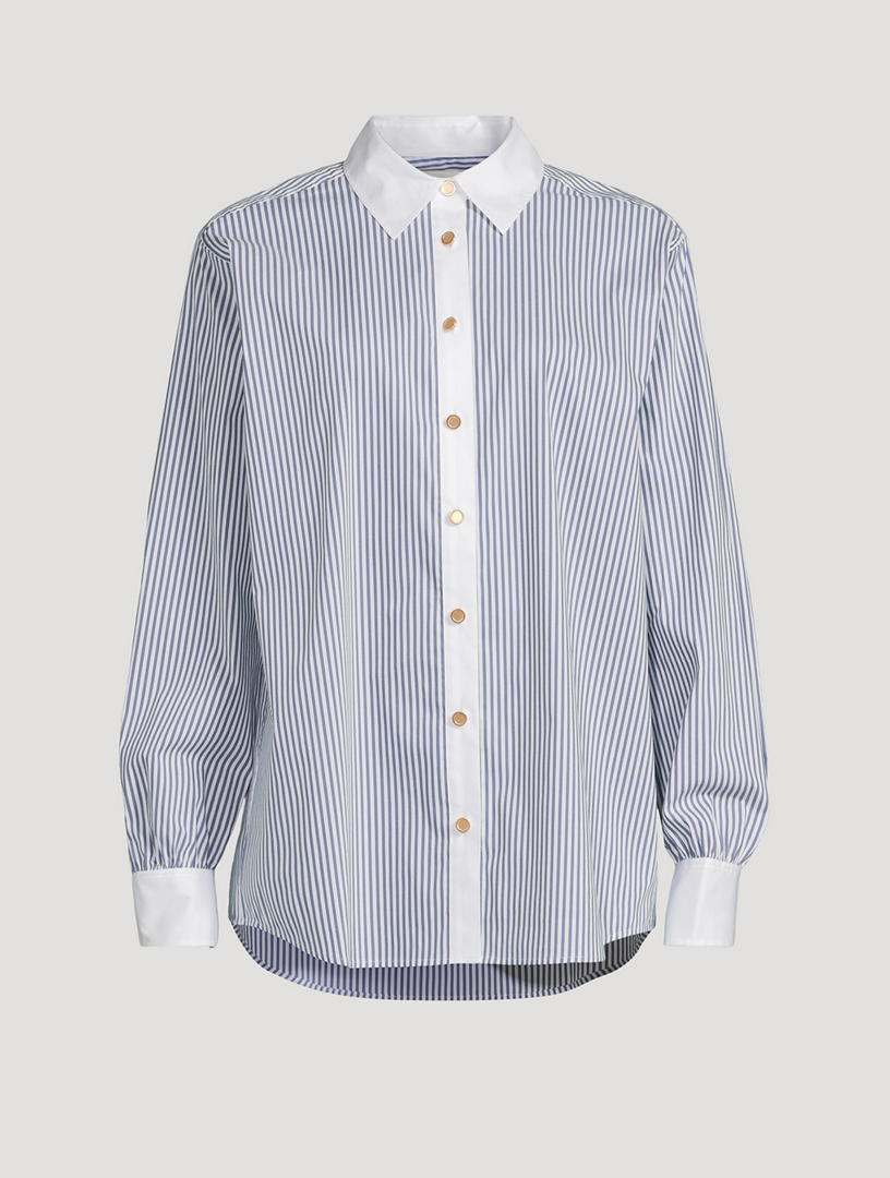 The Borrowed Shirt In Stripe Print