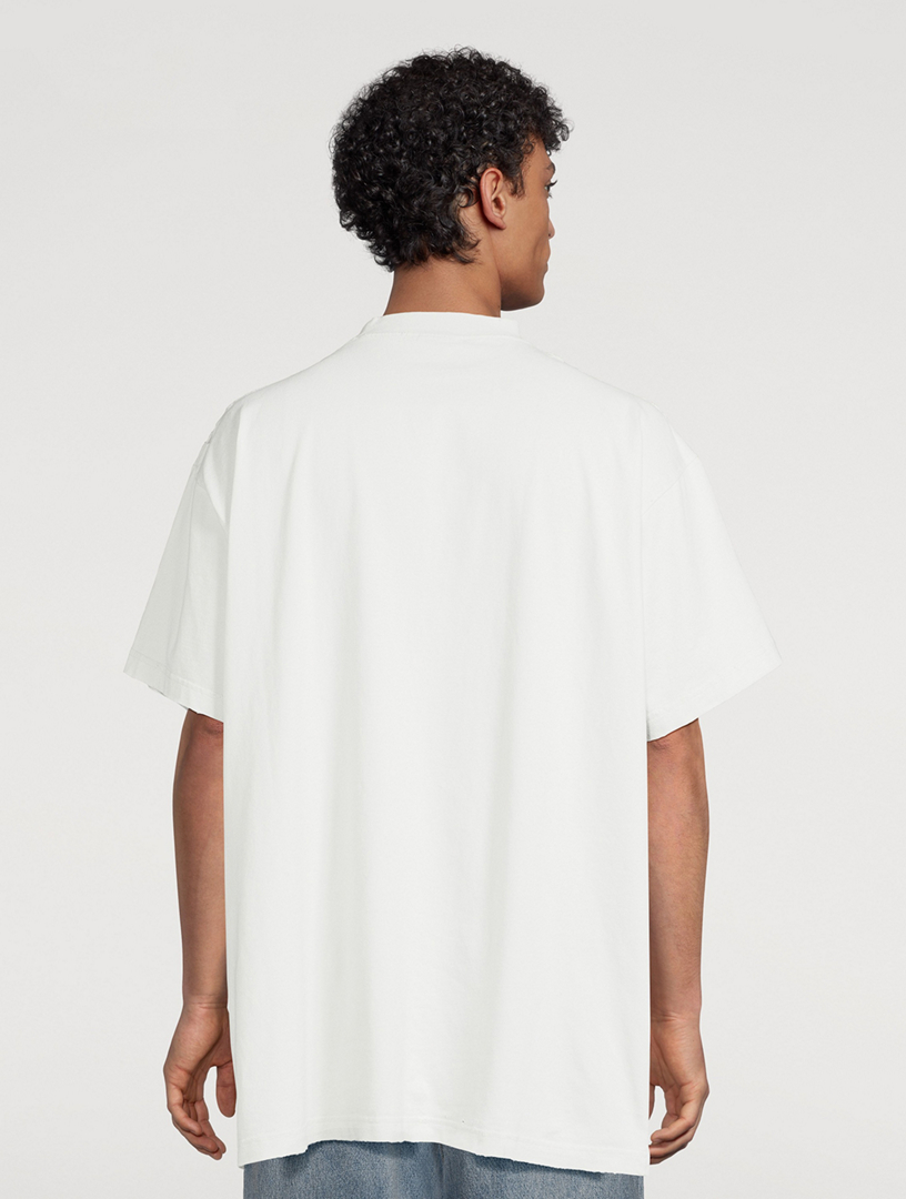 【BALENCIAGA】Tシャツ 「3B Liquefied」 Black 3B Liquefied Oversize T-Shirt | BALENCIAGA - Antonia