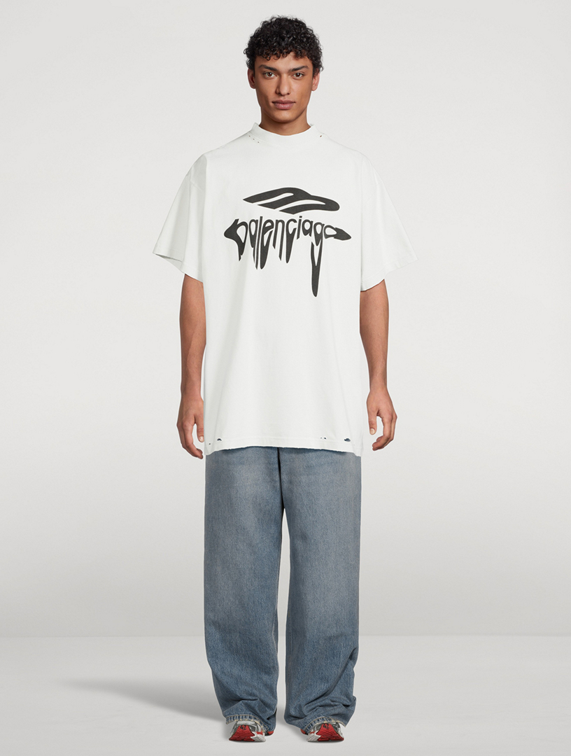 大人気アイテム♪【BALENCIAGA】3B Liquefied Tシャツ Balenciaga 3B Liquefied T-Shirt Oversized | Saks Fifth Avenue