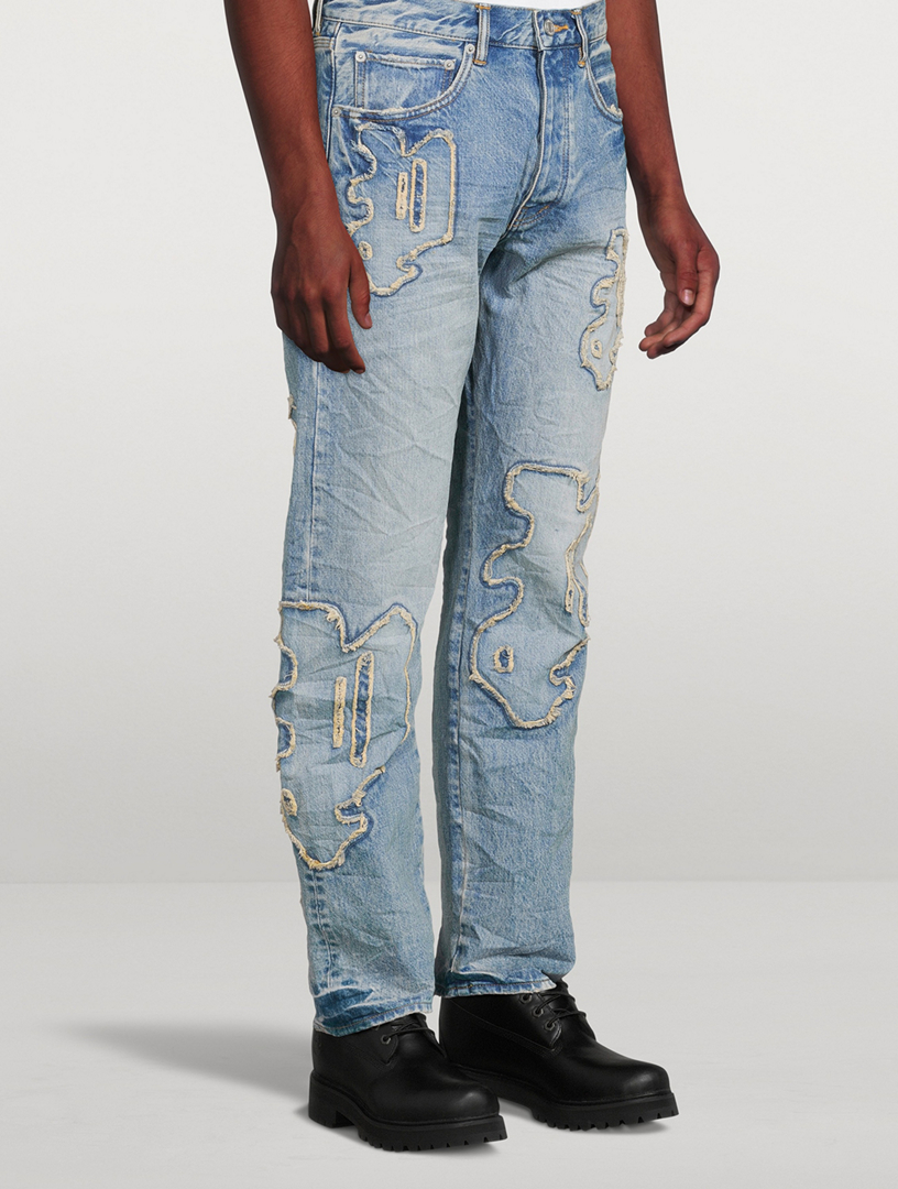 PURPLE BRAND P011 Monceau Logo Straight-Leg Jeans | Holt Renfrew