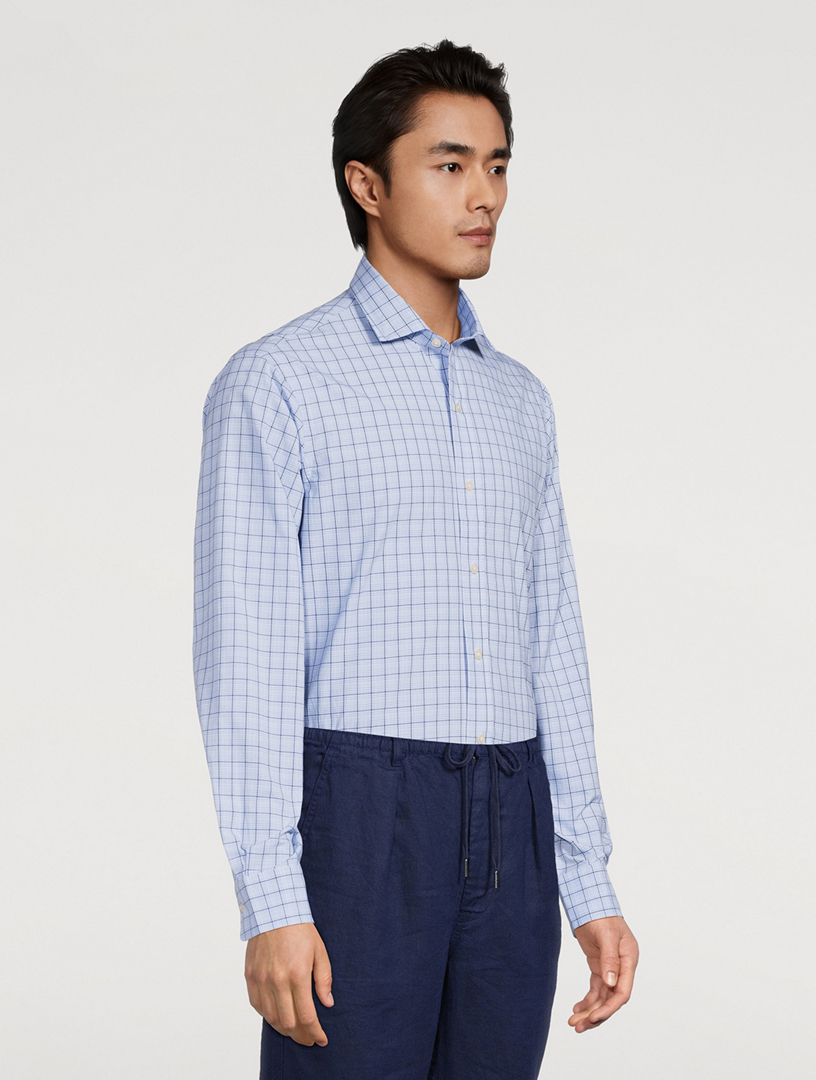 POLO RALPH LAUREN Chemise à manches longues en popeline à carreaux