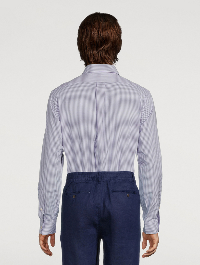 POLO RALPH LAUREN Chemise à manches longues en popeline à carreaux