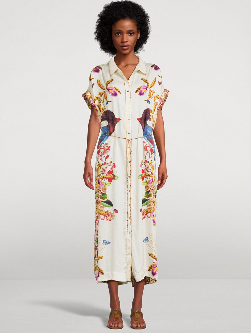 Valerie Caftan Divine Birds Print