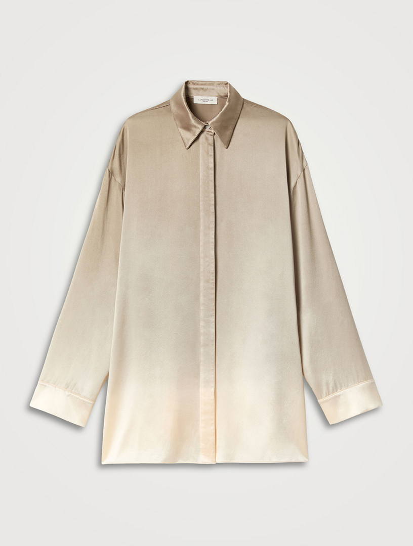 Ombré Satin Shirt