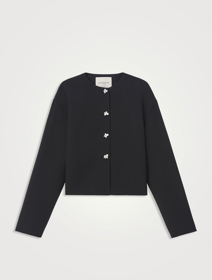 Wool Silk Crêpe Jacket