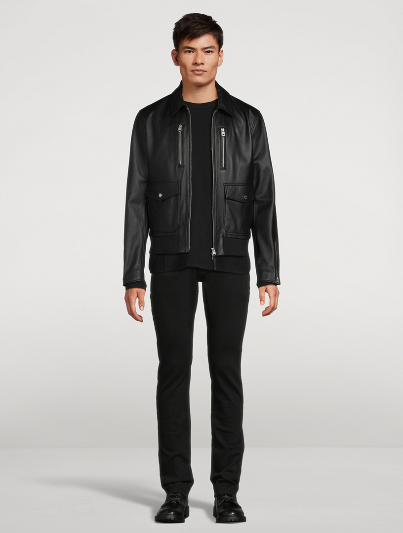 MACKAGE Chance-Z Leather Zip Jacket | Holt Renfrew