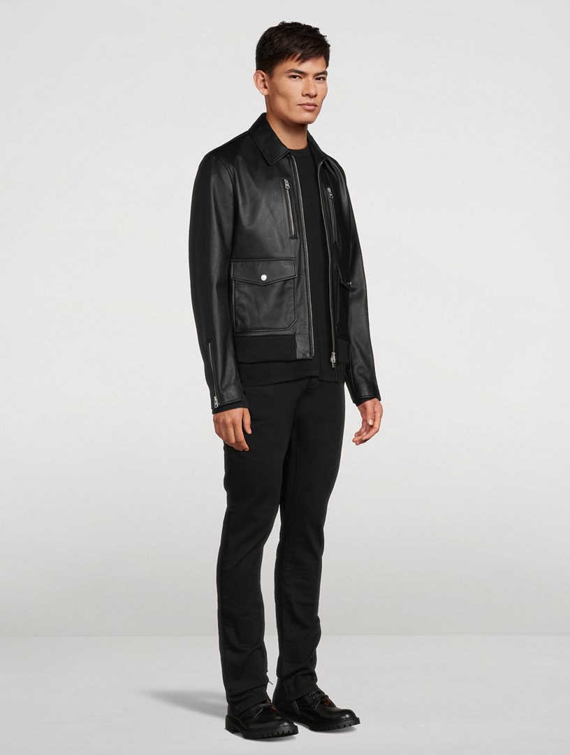 MACKAGE Chance-Z Leather Zip Jacket | Holt Renfrew