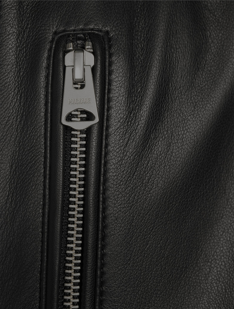 ジャケット・アウター   leather jacket MACKAGE Chance-Z Leather Zip Jacket | Holt Renfrew