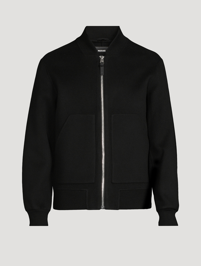 THOM BROWNE Leather Varsity Jacket | Holt Renfrew