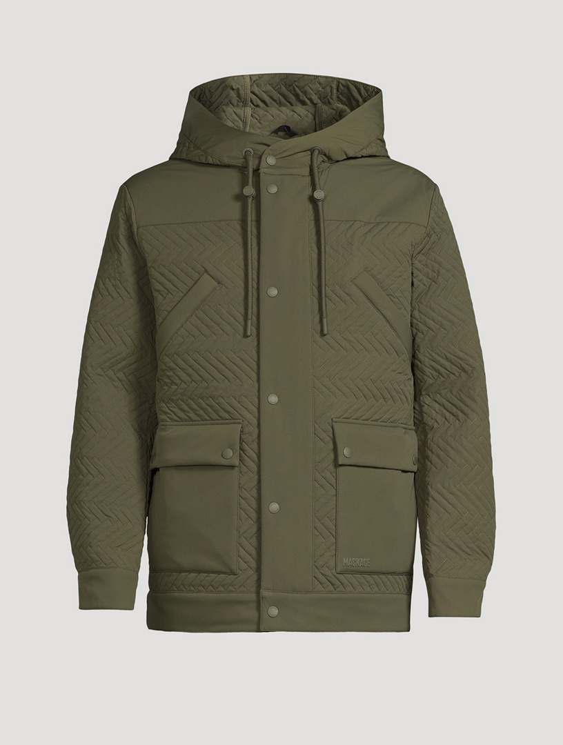 Thiago Chevron-Quilted Down Jacket