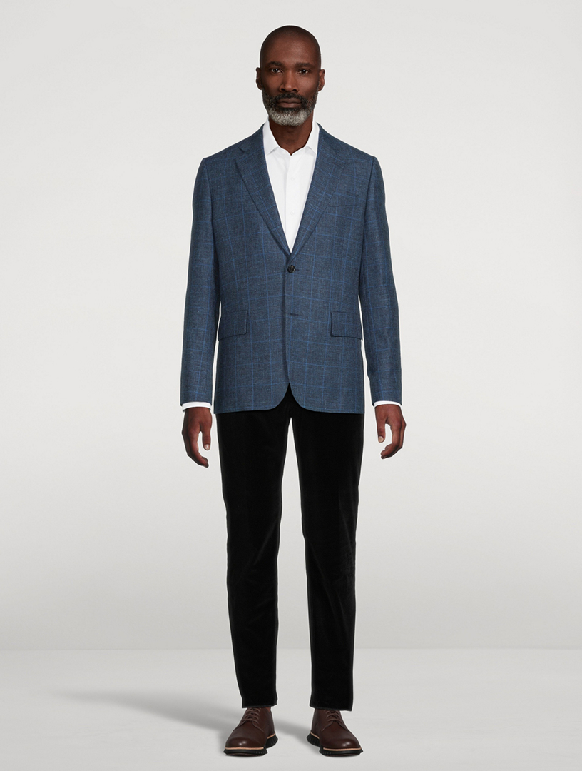 Check Tailored-Fit Jacket