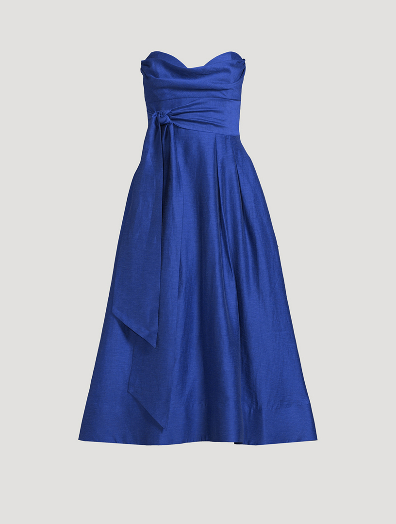 REBECCA VALLANCE Cera Strapless Midi Dress | Holt Renfrew
