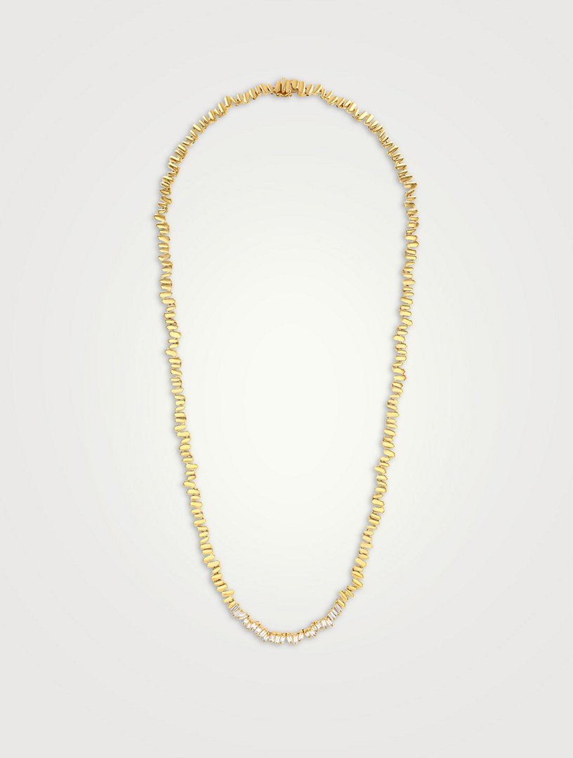 18K Gold Golden Age Diamond Tennis Necklace