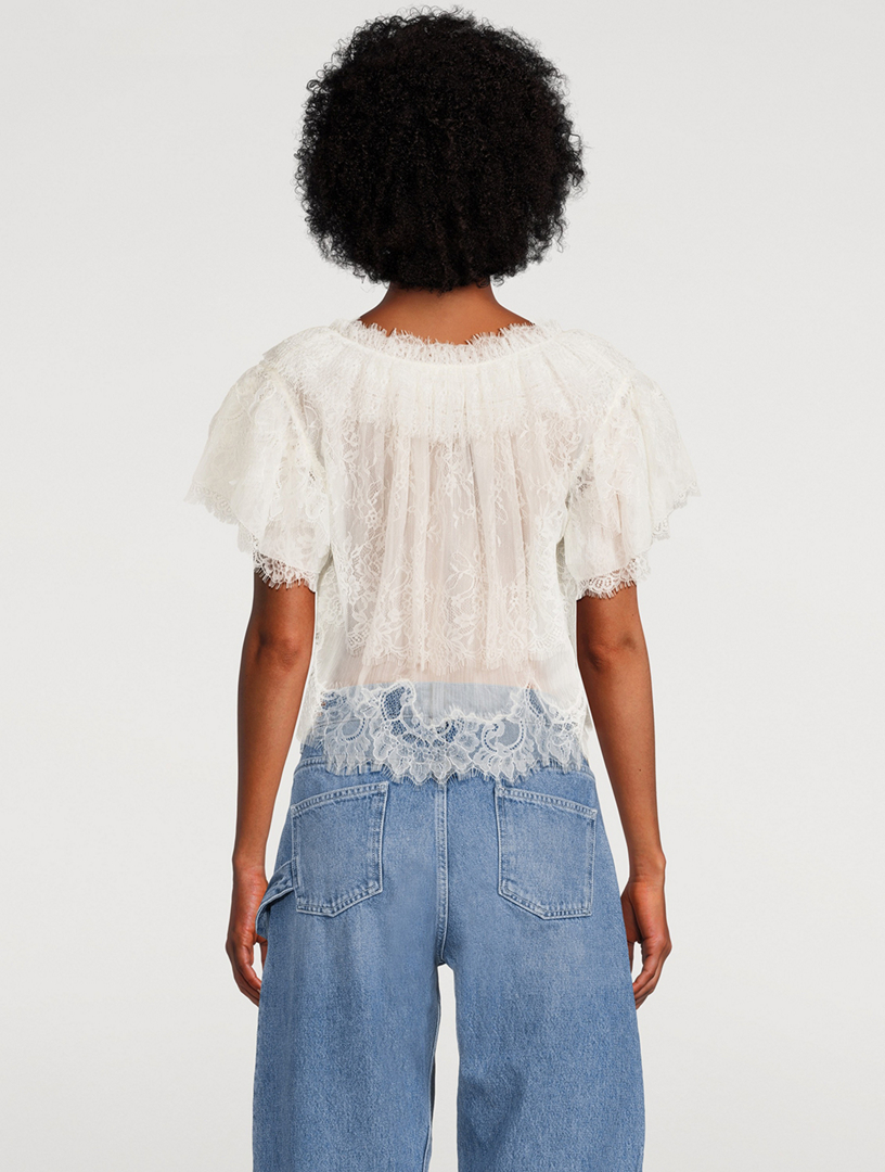 Vienne Ruffled Lace Blouse