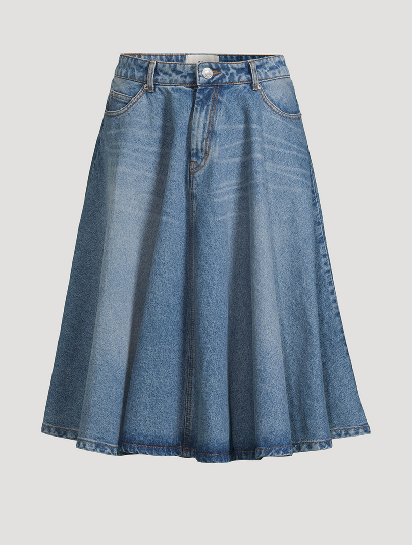 Denim Midi Skirt