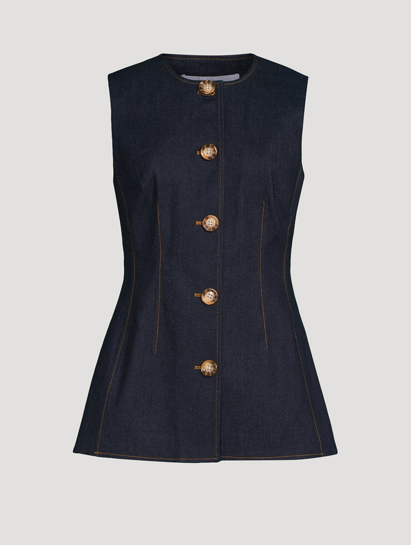 VERONICA BEARD Jessup Denim Vest | Holt Renfrew
