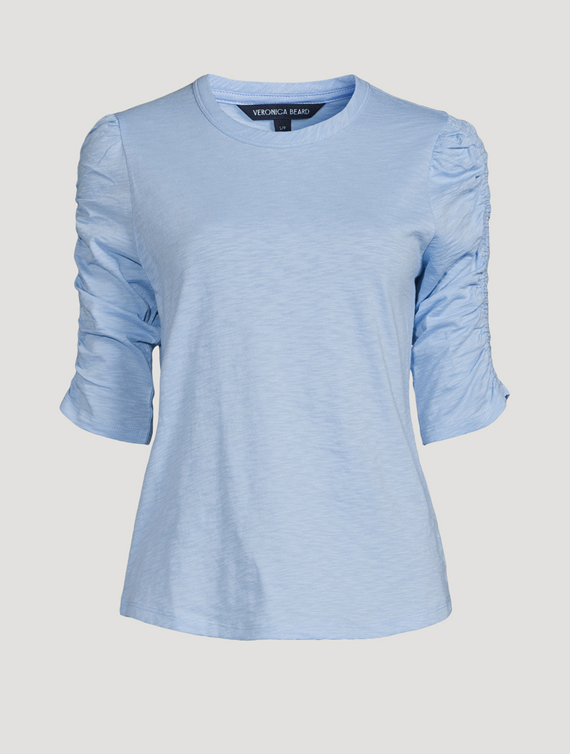 Waldorf Ruched-Sleeve T-Shirt