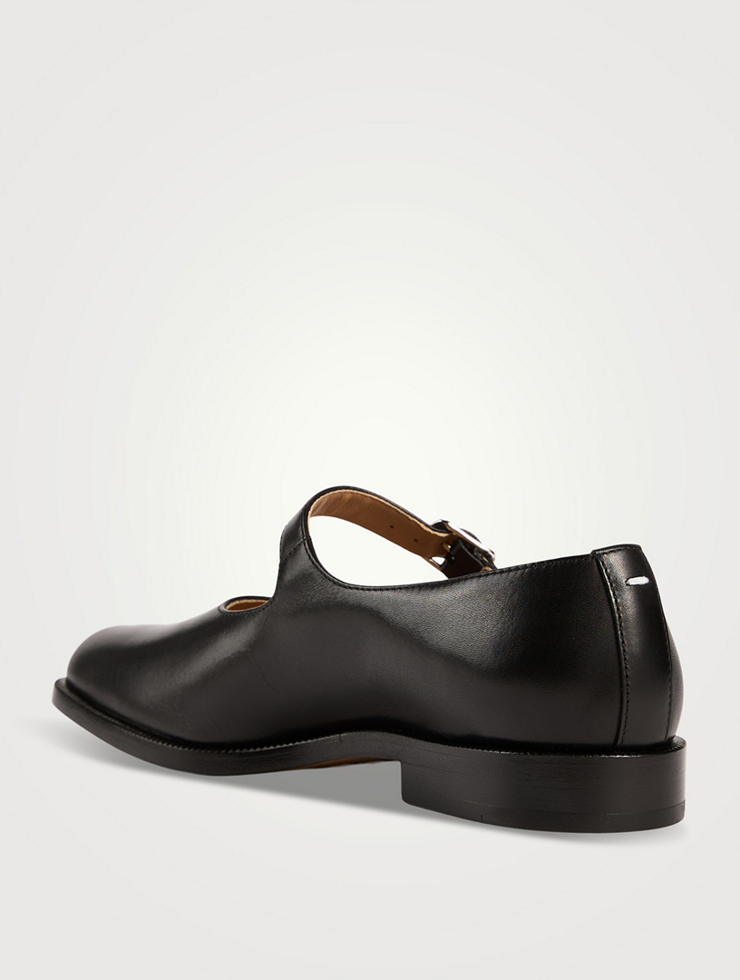 MAISON MARGIELA Tabi Leather Mary Jane Flats | Holt Renfrew