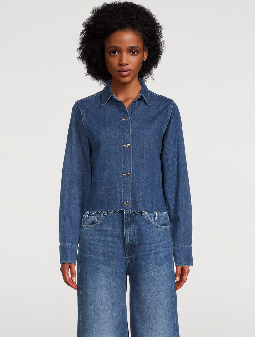 Women s Designer Denim Shirts Holt Renfrew
