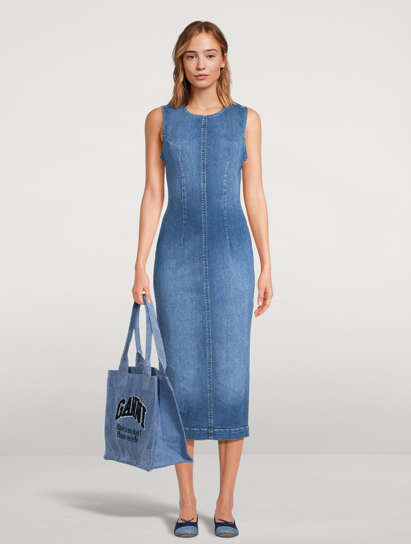 dl1961 esme denim midi dress Esme Denim Midi Dress in Blue