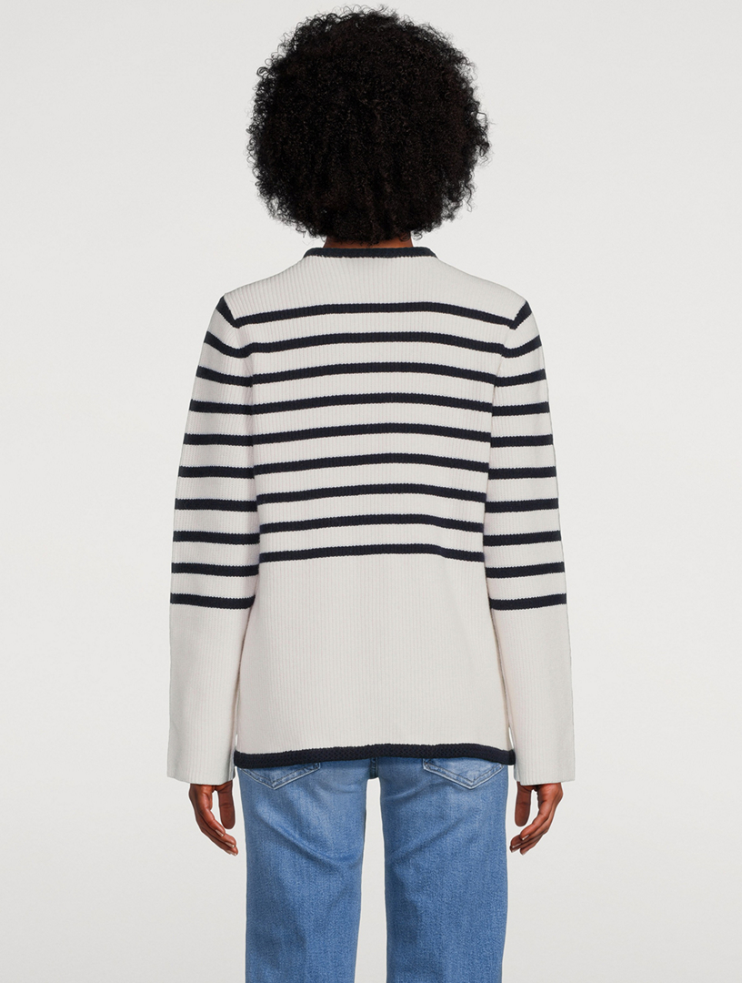 Nancy Stripe Jacquard Cardigan
