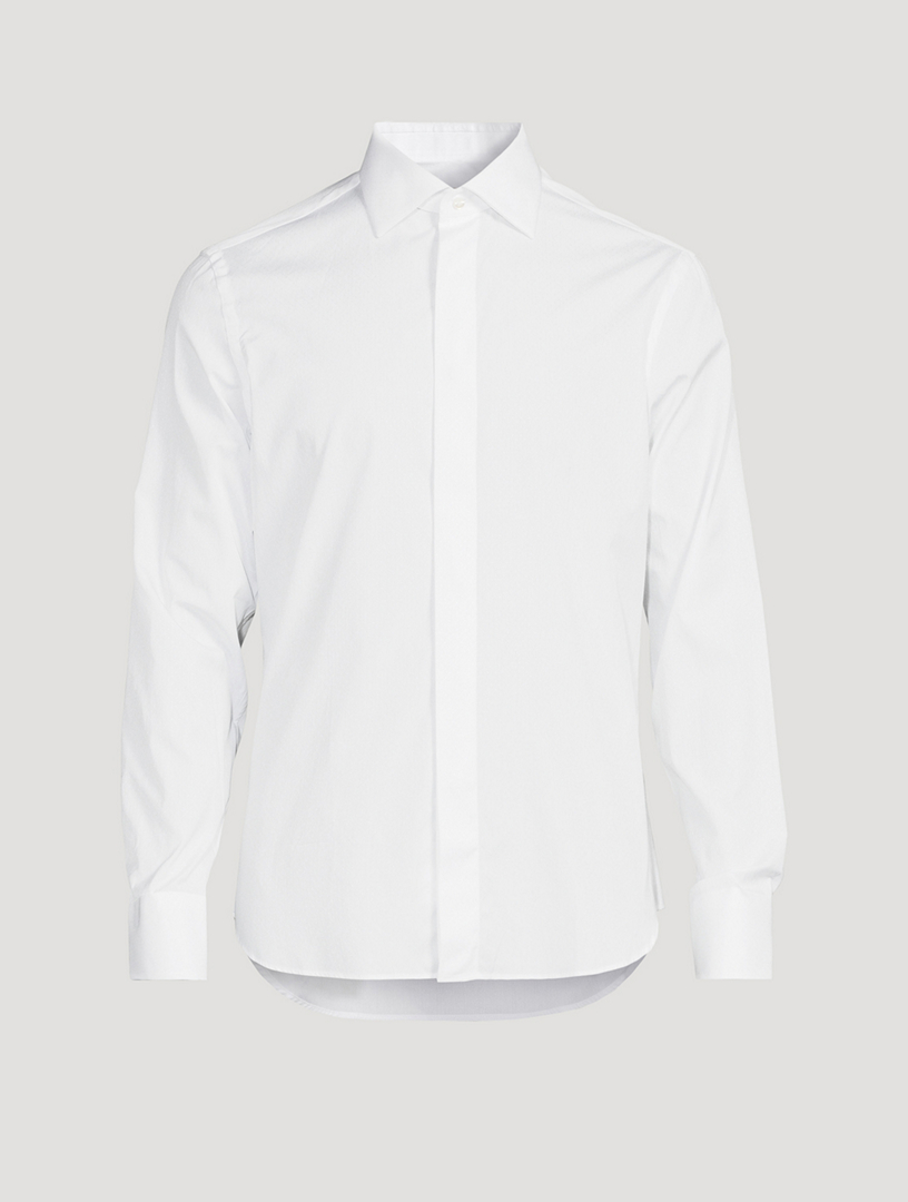 Textured Long-Sleeve Shirt