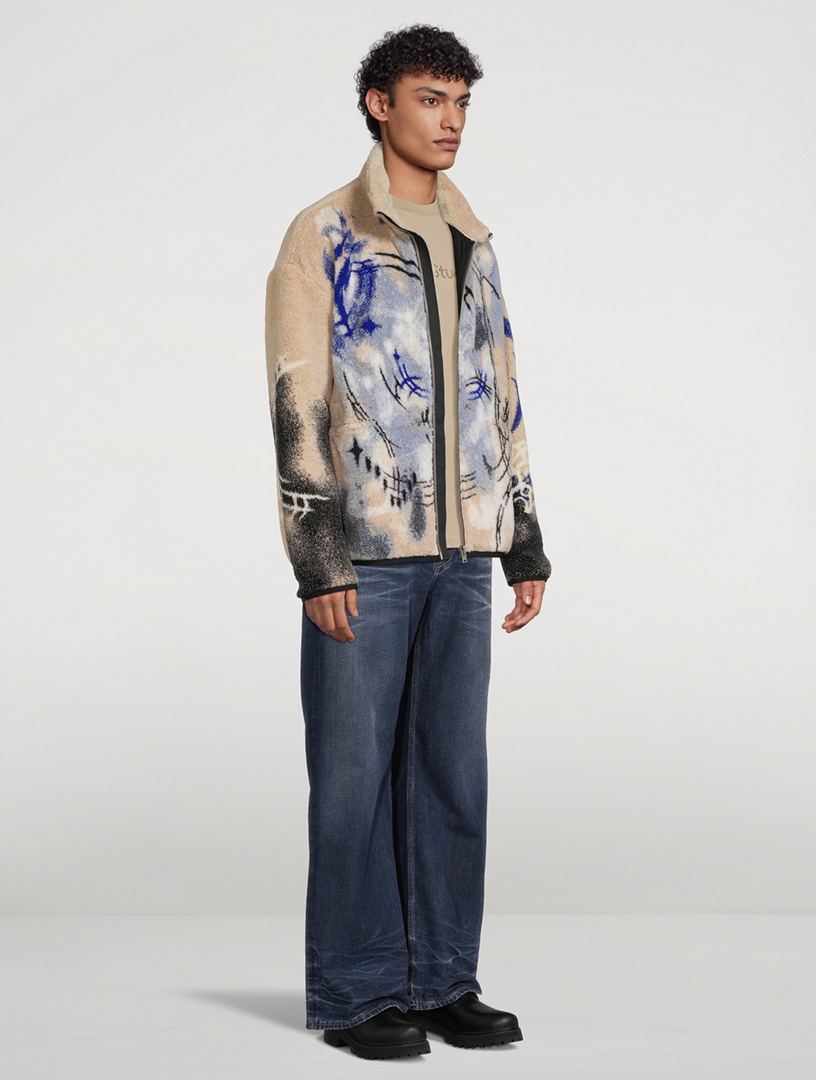 ACNE STUDIOS Teddy Jacquard Zip Jacket | Holt Renfrew