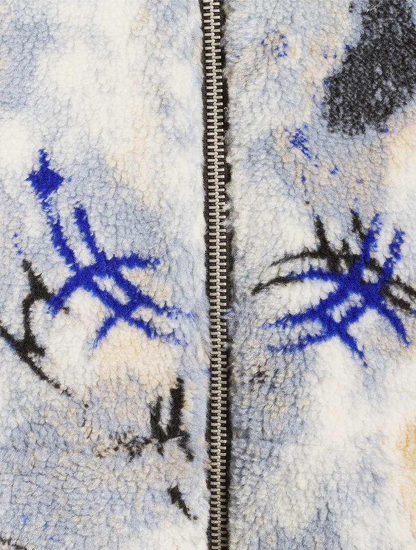 ACNE STUDIOS Teddy Jacquard Zip Jacket | Holt Renfrew