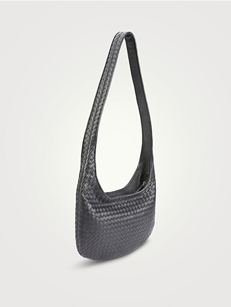 BOTTEGA VENETA Veneto Intrecciato Leather Crossbody Bag BOTTEGA VENETA Veneto Intrecciato Leather Crossbody Bag