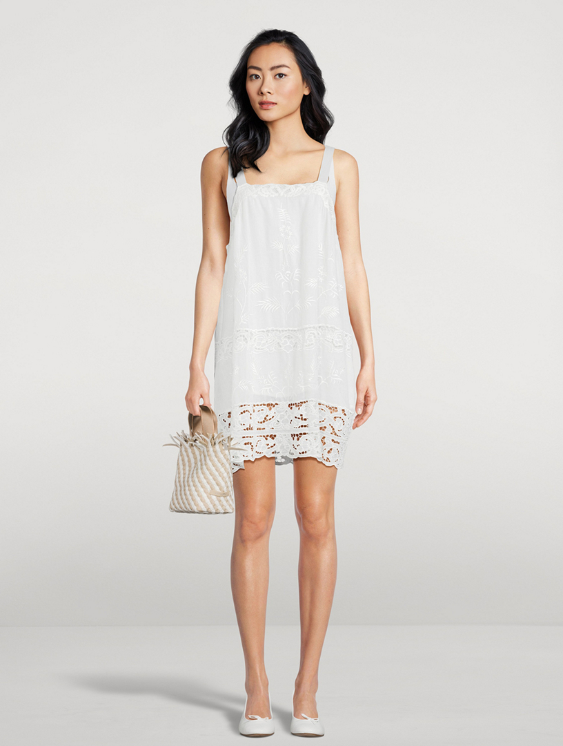 chinese dress ladies Dwyer Mini Dress Cream main image 0