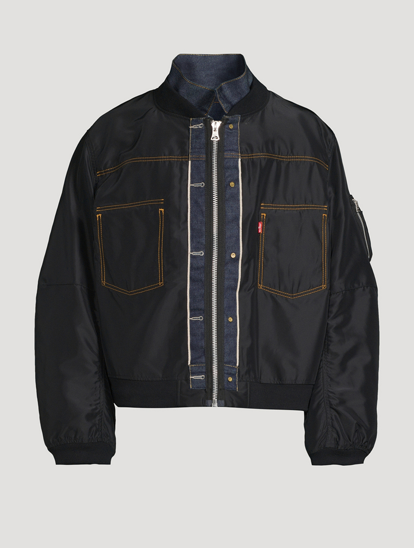 sacai x Levi's Nylon And Denim Jacket