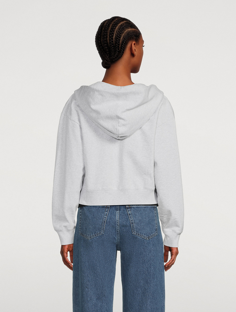 SPORTY & RICH Vendome Resort Cropped Zip Hoodie | Holt Renfrew