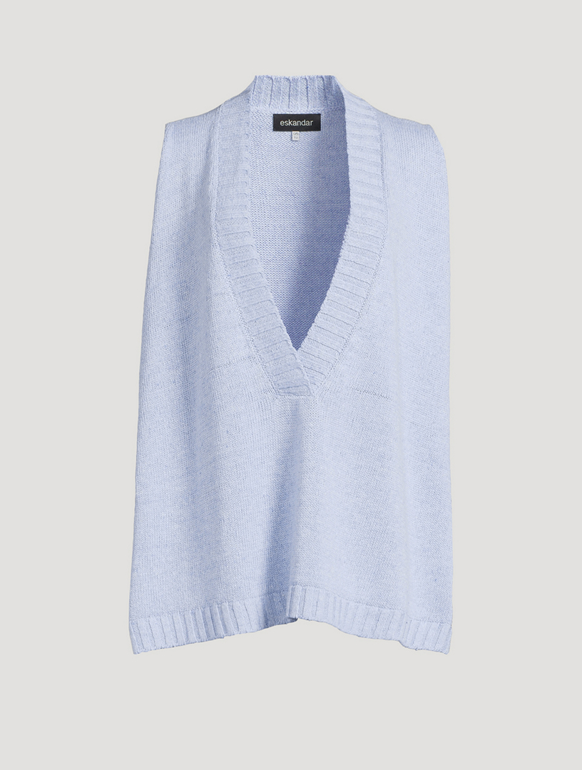 Linen Cotton Sweater Vest