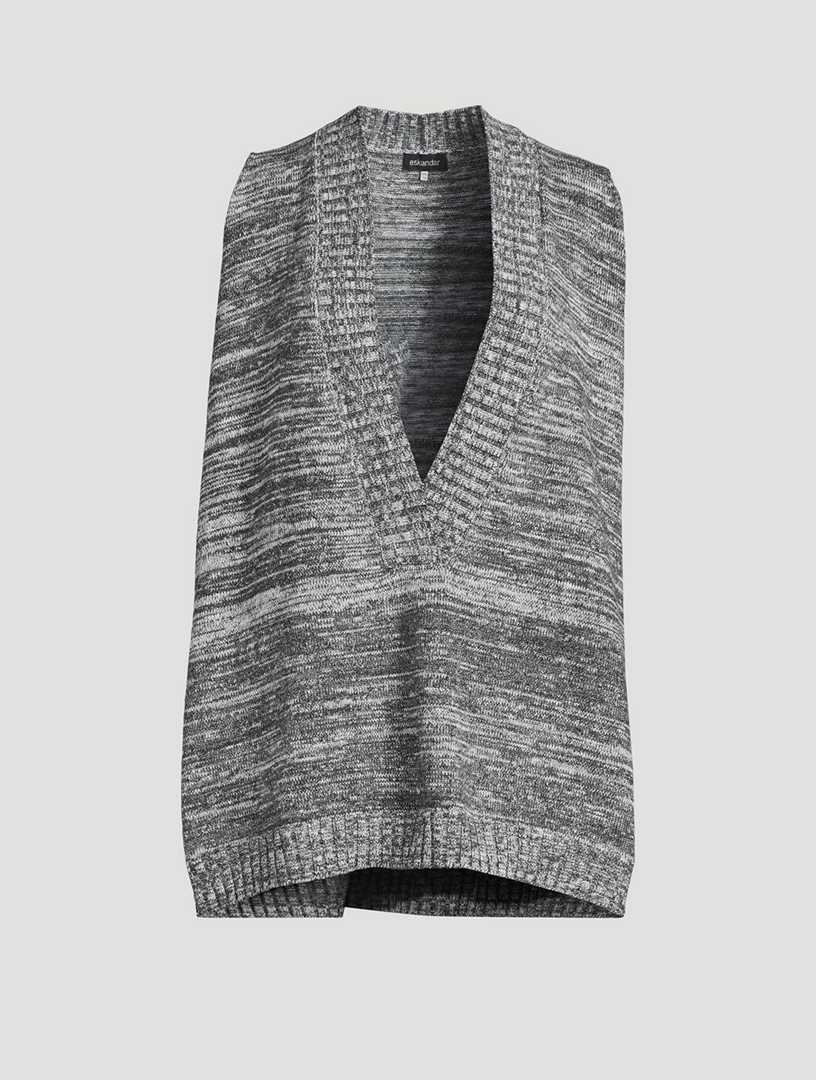 Cotton Linen Sweater Vest