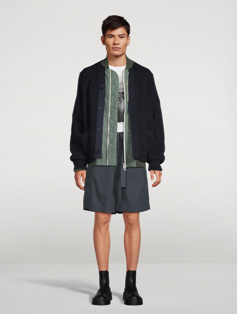 Shop Sacai - Nylon Twill Cargo Shorts | Saks Fifth Avenue