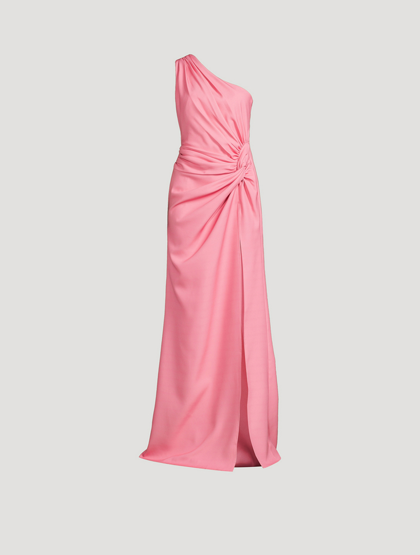 strapless open back dress Charming Hot Pink Mirror Work Ready To Wear Crop Top Lehenga main image 0