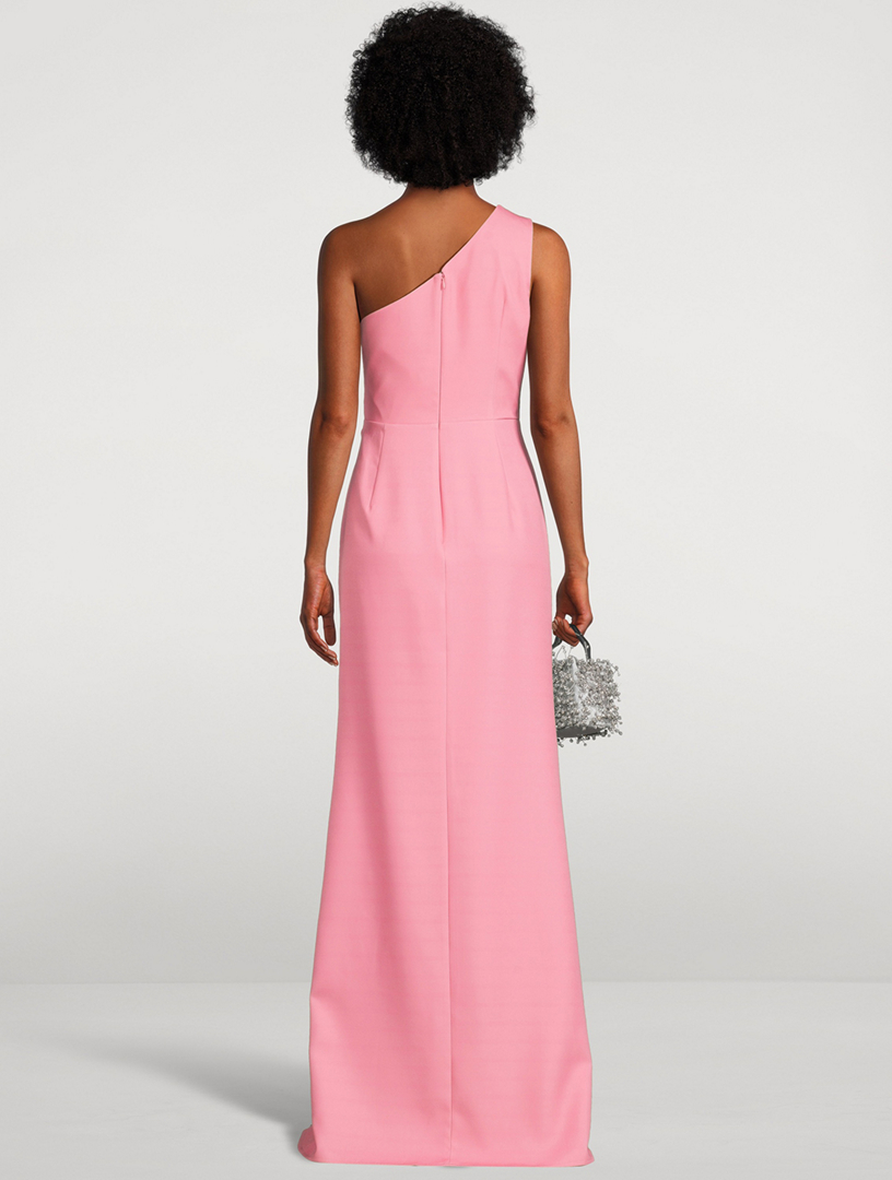 open lace back dress Helene One-shoulder Dress – SAU LEE