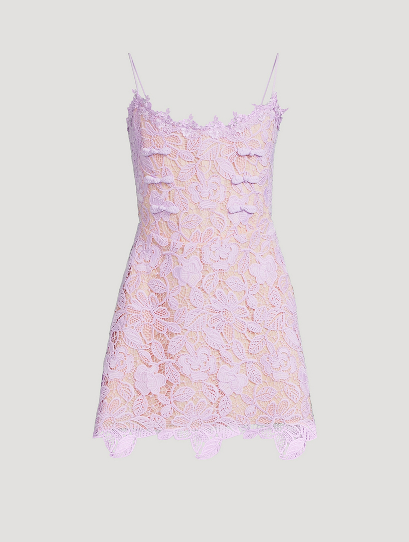 SAU LEE Rory Lace Mini Dress | Holt Renfrew