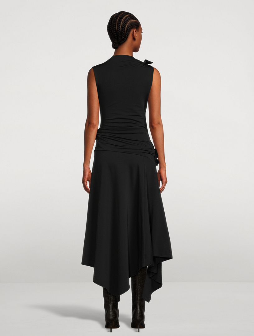 ワンピース Acne Studios DRESS (A20813) 渡辺直美さん着用【ACNE STUDIOS】カトン アシンメトリー ドレス