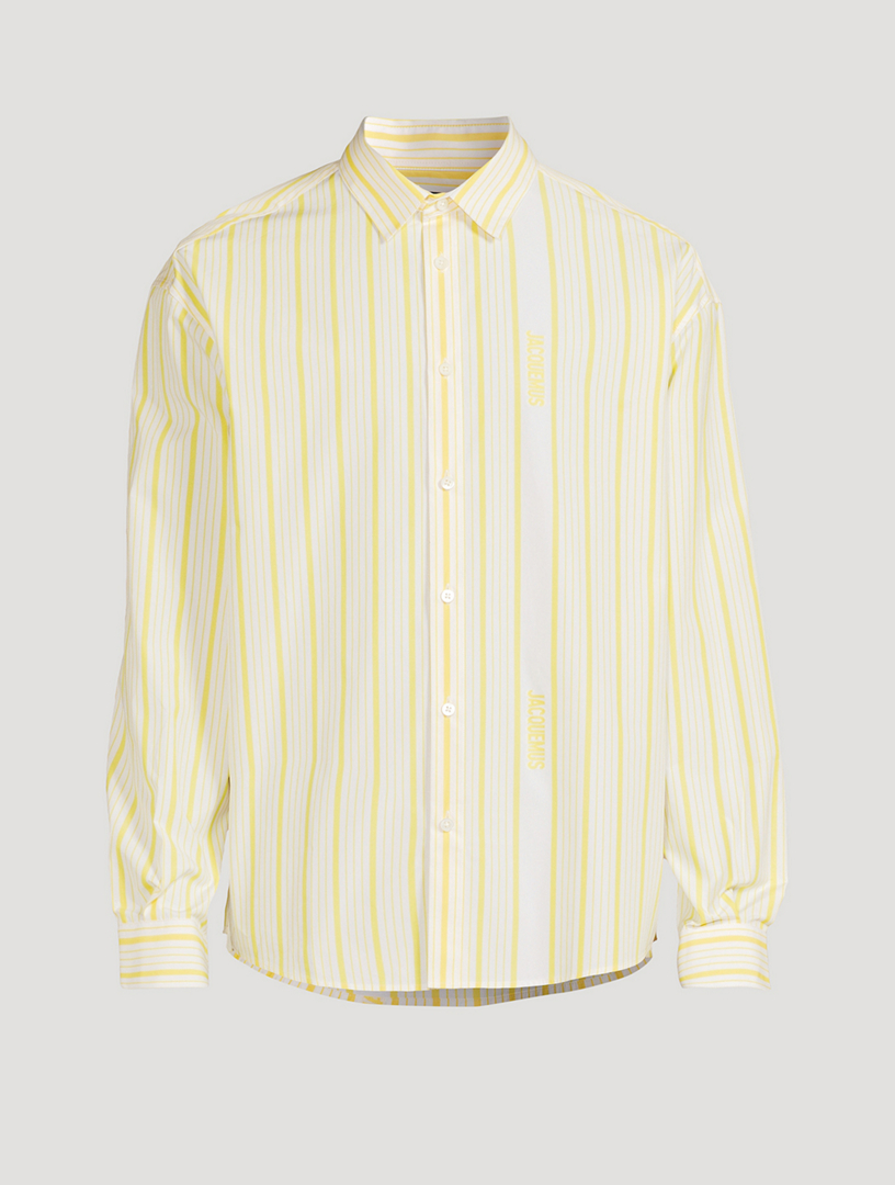 JACQUEMUS La Chemise Simon Jacquard Logo Shirt | Holt Renfrew