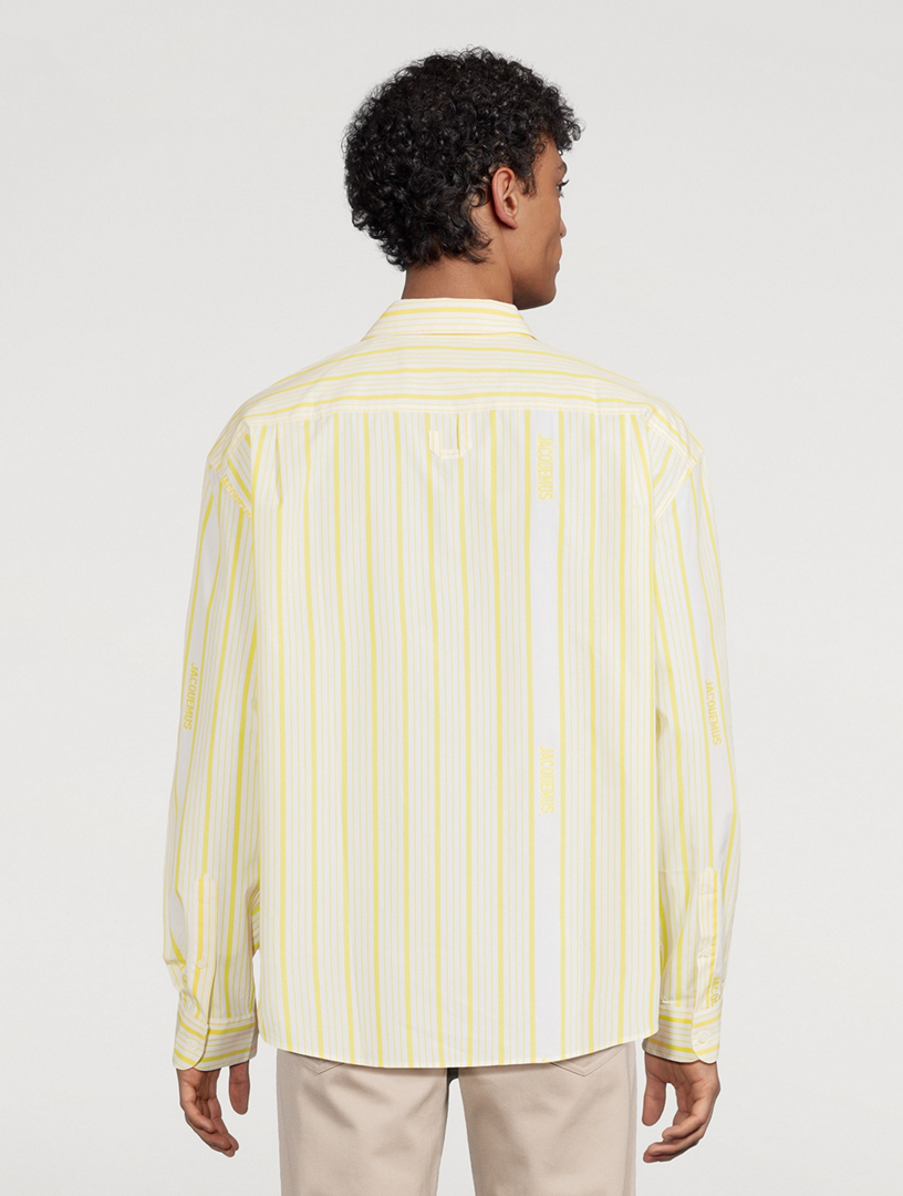 Tシャツ・カットソー JACQUEMUS 'La Chemise Simon' shirt (25E255SH0011677 9BY) JACQUEMUS La Chemise Simon Jacquard Logo Shirt | Holt Renfrew