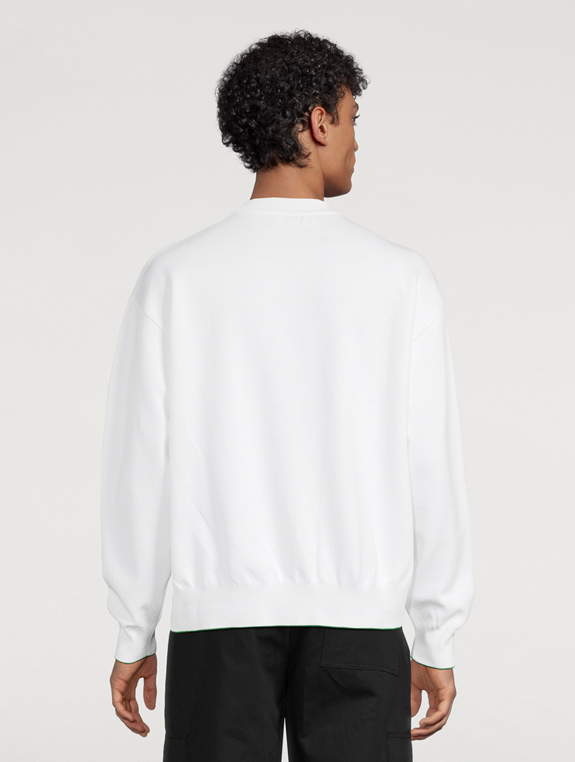 Pull Jacquemus Venice - Maille Coton-Viscose, Broderie Croisière, Coupe Boxy