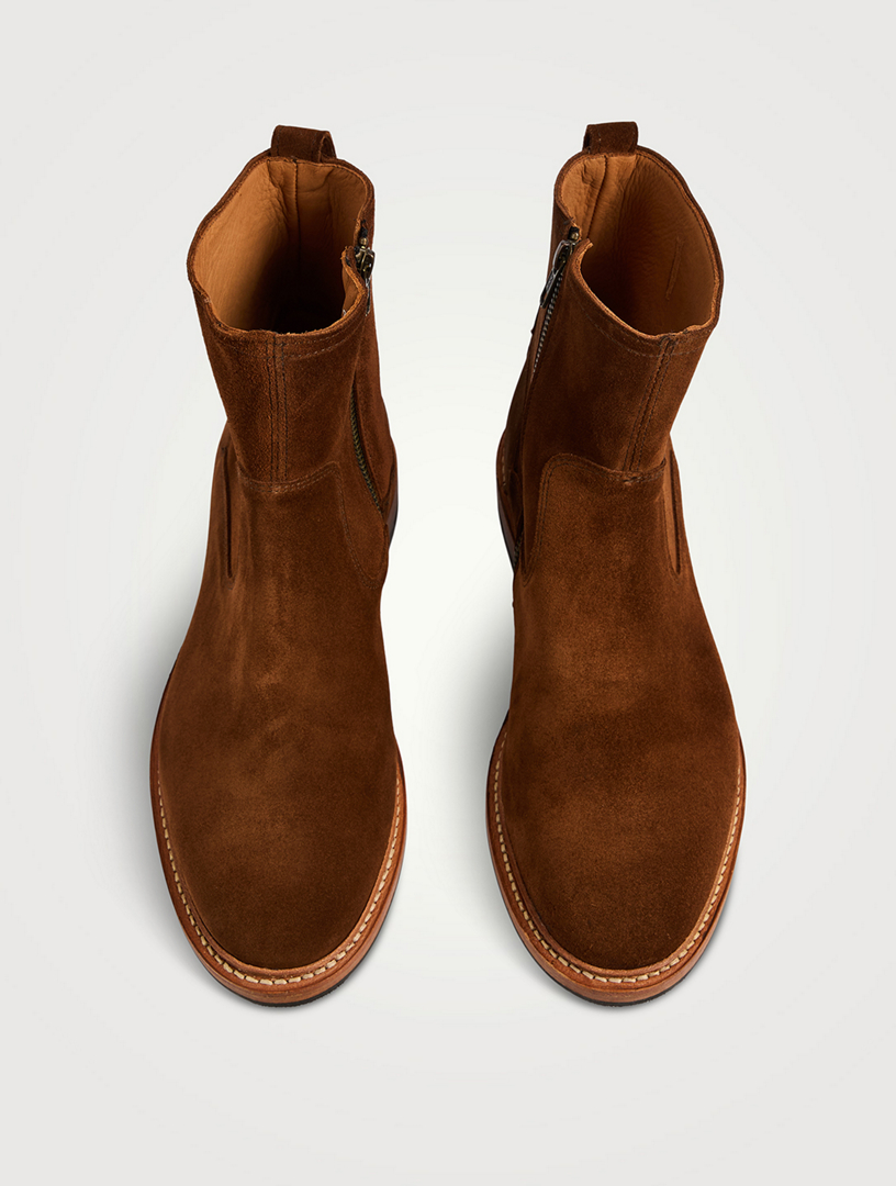 ALLEN EDMONDS Tompkins Suede Zip Boots | Holt Renfrew display picture 2