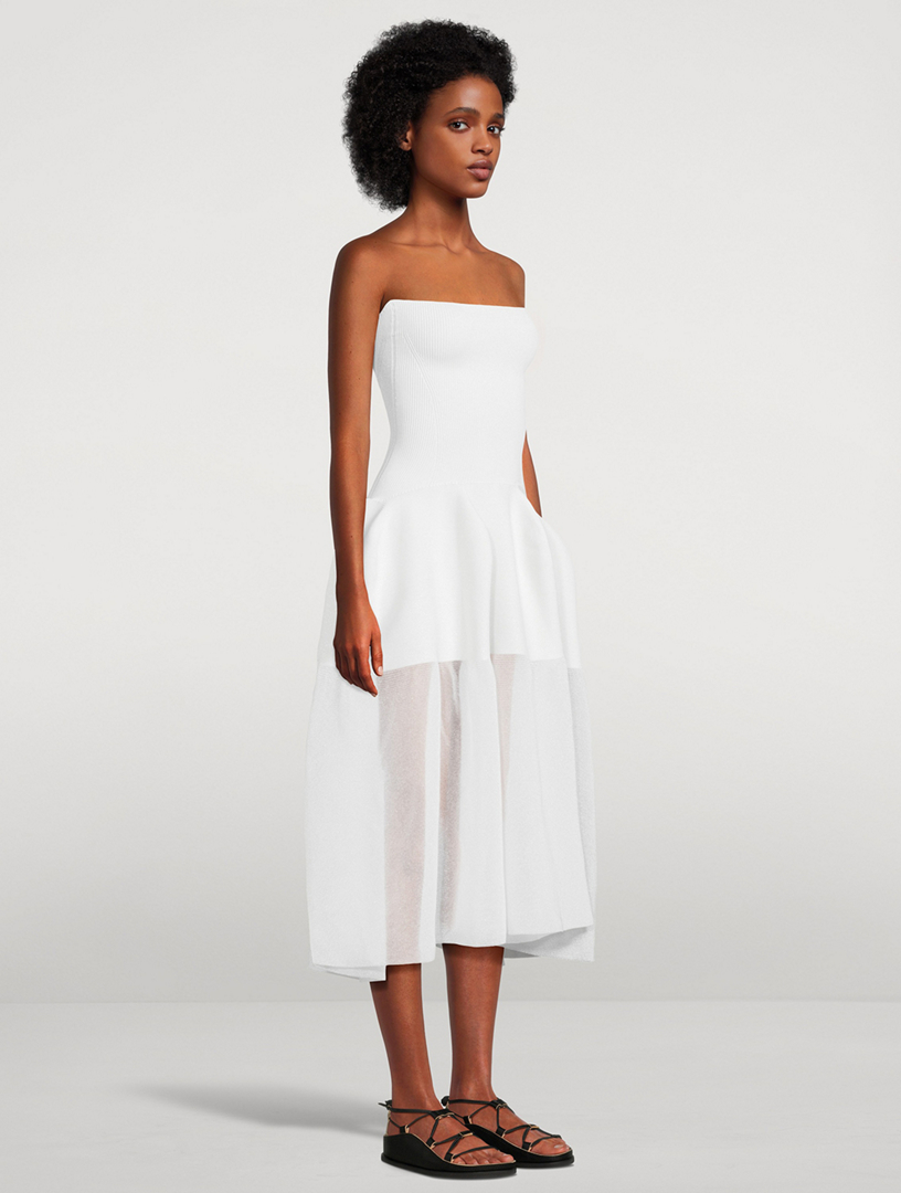 CFCL『GLITTER SLEEVELESS DRESS』 CFCL Pottery Glitter Strapless Dress | Holt Renfrew