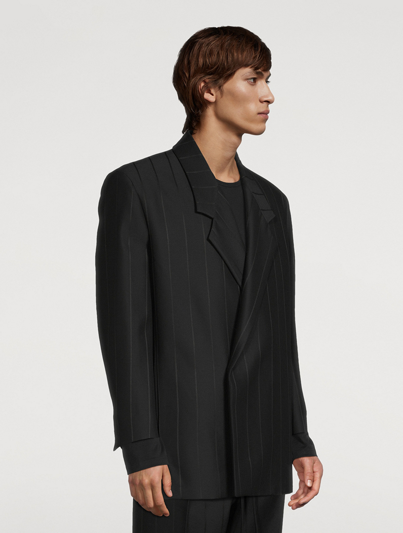 FEAR OF GOD Pinstripe Relaxed Double-Breasted Blazer | Holt Renfrew