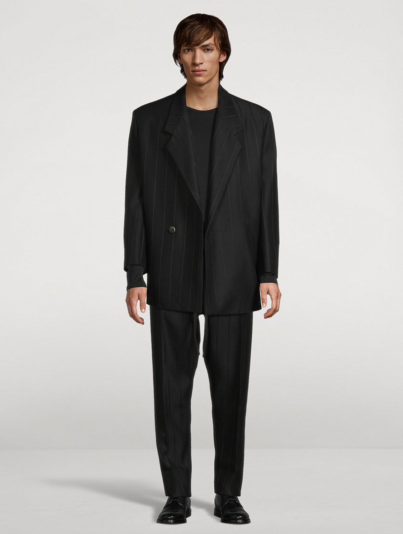 FEAR OF GOD Pinstripe Relaxed Double-Breasted Blazer | Holt Renfrew
