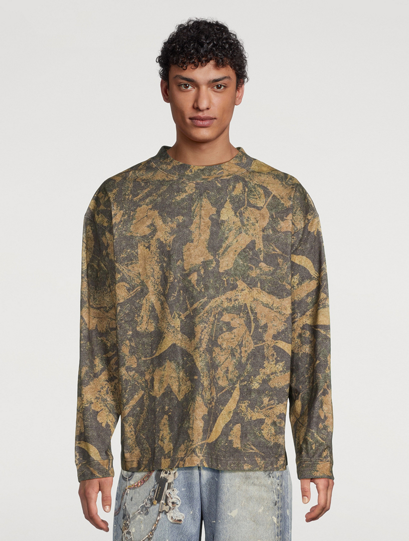 Relaxed Sweater Camouflage Print