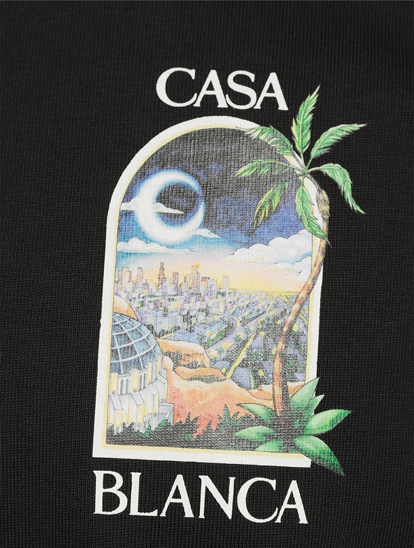【関送無料】 Casablanca LA Night Printed ロゴ 半袖 Tシャツ CASABLANCA LA Night Printed T-Shirt | Holt Renfrew