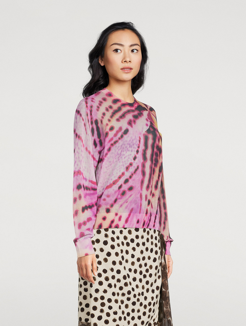 DRIES VAN NOTEN Tilly Sweater In Floral Print | Holt Renfrew